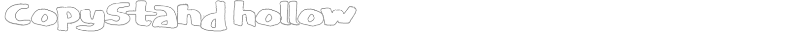 CopyStand hollow font preview